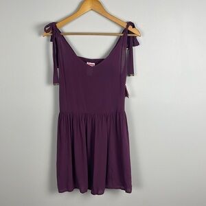 Kate Spade New York Flare Romper In Cabernet. Cover Up. Size XS.